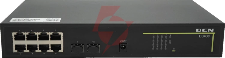 Switch dcn es430-10p-poe l2 8xpoe+/2xsfp (120w)