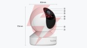Kamera ip reolink e340 wewnętrzna obrotowa 8mpx wifi biała 