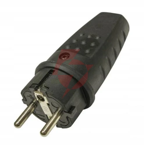 Wtyczka gumowa przenośna 250v, 16a, ip lux pawbol d.3158l