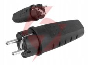 Wtyczka gumowa przenośna 250v, 16a, ip lux pawbol d.3158l