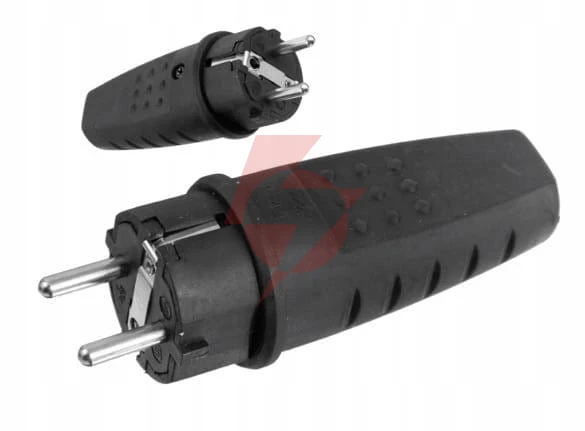 Wtyczka gumowa przenośna 250v, 16a, ip lux pawbol d.3158l