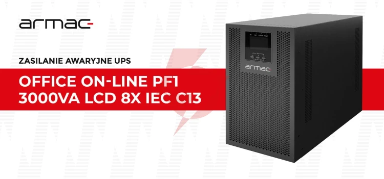 Ups zasilacz awaryjny armac office 3000va on-line pf1 dust free