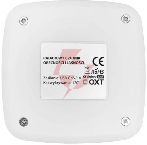 Oxt czujnik radar obecności jasności usb wifi tuya t155