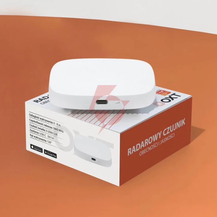Oxt czujnik radar obecności jasności usb wifi tuya t155