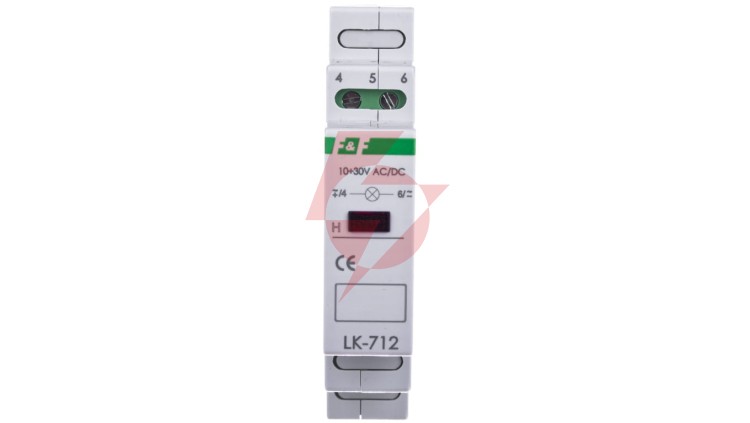 Lampka modułowa 1-fazowa czerwony 10-30V AC/DC LK-712R-10-30V