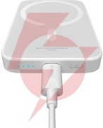 Powerbank baseus magnetic mini air ppcxm06a 6000mah magsafe 15w pd qc 20w usb-c + kabel