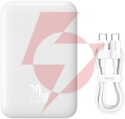 Powerbank baseus magnetic mini air ppcxm06a 6000mah magsafe 15w pd qc 20w usb-c + kabel