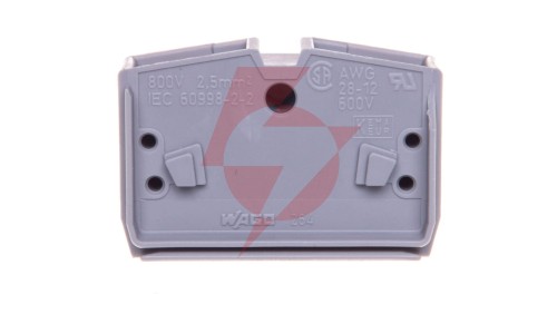 Złączka wewnętrzna 4-przewodowa 2,5mm2 szara 264-351