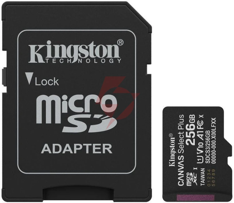 Karta pamięci microsd kingston canvas select plus microsdxc c10 uhs-i 256gb