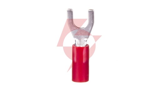 Końcówka widełkowa izolowana KWI 1/4 PCV E09KO-02030400400 /100szt./