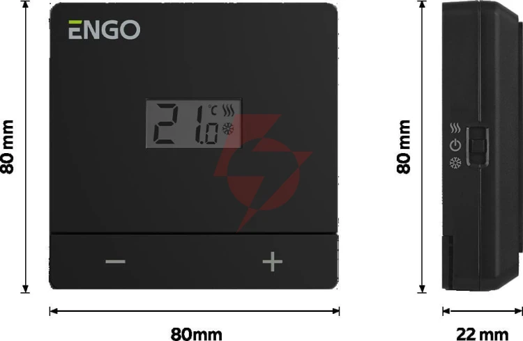 Engo controls easy-batb - dobowy, przewodowy regulator
