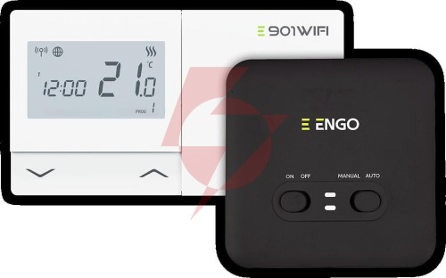 Engo controls e901-wifi - regulator temperatury bezprzewodowy, wi-fi, internetowy, biały, 868mhz