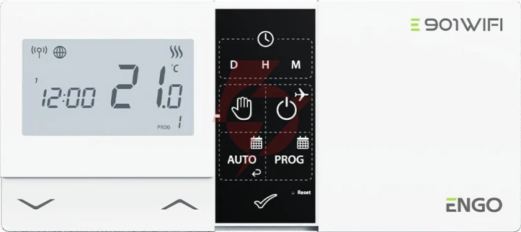 Engo controls e901-wifi - regulator temperatury bezprzewodowy, wi-fi, internetowy, biały, 868mhz