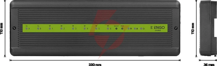 Engo controls ecb62-zb - listwa centralna