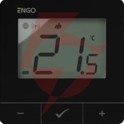 Engo controls e20i-b - internetowy, bezprzewodowy regulator temperatury, wi-fi, czarny