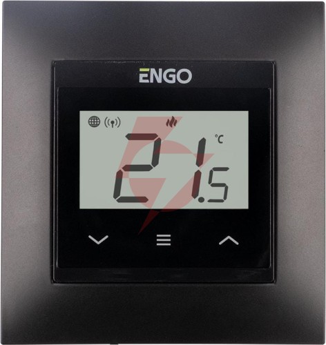 Engo controls e55-b - internetowy, podtynkowy regulator temperatury do ramki 55x55, wi-f