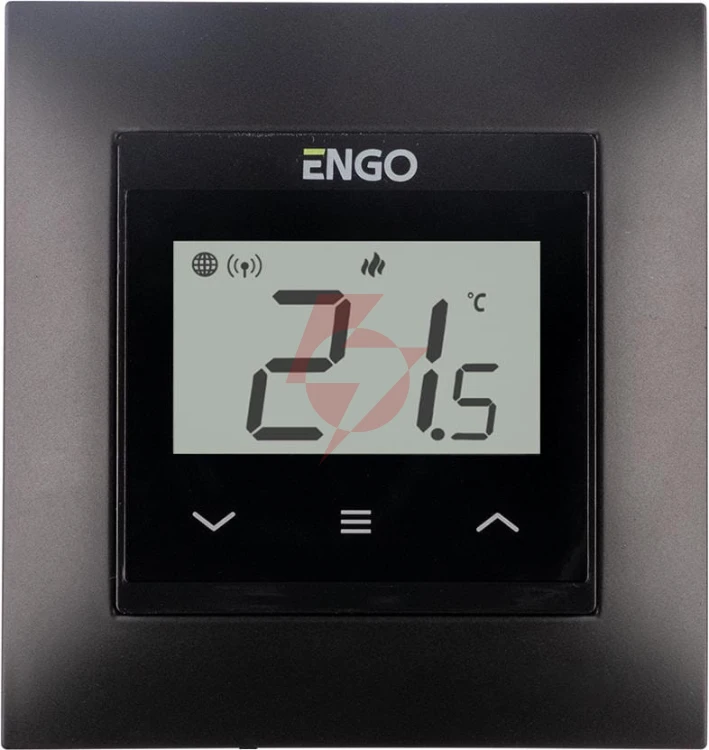 Engo controls e55-b - internetowy, podtynkowy regulator temperatury do ramki 55x55, wi-f