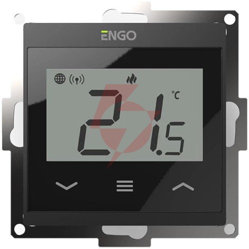 Engo controls e55-b - internetowy, podtynkowy regulator temperatury do ramki 55x55, wi-f