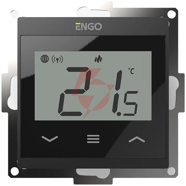 Engo controls e55-b - internetowy, podtynkowy regulator temperatury do ramki 55x55, wi-f
