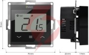 Engo controls e55-b - internetowy, podtynkowy regulator temperatury do ramki 55x55, wi-f