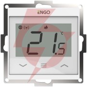 Engo controls e55-w - internetowy, podtynkowy regulator temperatury do ramki 55x55, wi-f