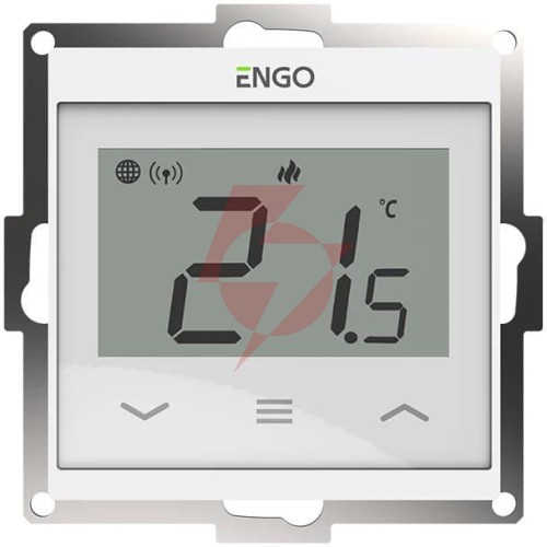 Engo controls e55-w - internetowy, podtynkowy regulator temperatury do ramki 55x55, wi-f