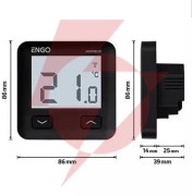 Engo controls e10-mbusb - internetowy, podtynkowy  regulator temperatury, modbus, wi-fi, 230v,