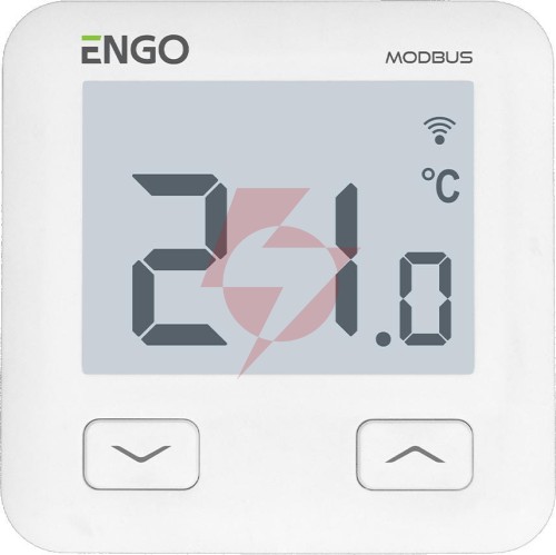 Engo controls e10-mbusw - internetowy, podtynkowy  regulator temperatury, modbus, wi-fi, 230v,