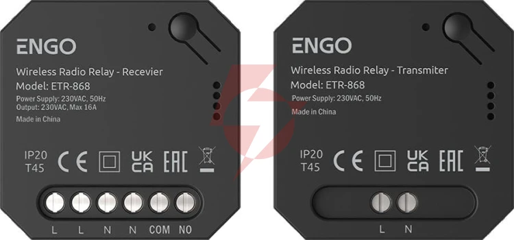 Engo controls etr-868 - przekaźnik bezprzewodowy engolink, sterowany radiowo, 868mhz, 230v