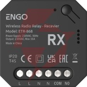 Engo controls etr-868 - przekaźnik bezprzewodowy engolink, sterowany radiowo, 868mhz, 230v