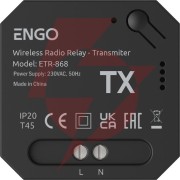 Engo controls etr-868 - przekaźnik bezprzewodowy engolink, sterowany radiowo, 868mhz, 230v