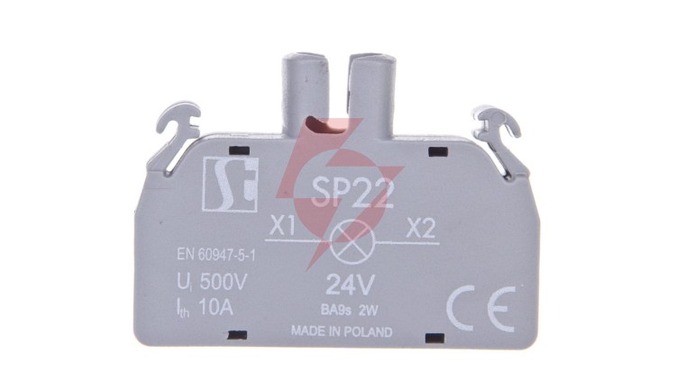 Oprawka lampki żarówka BA9s 24V AC/DC bez lampki SP22-1435R03
