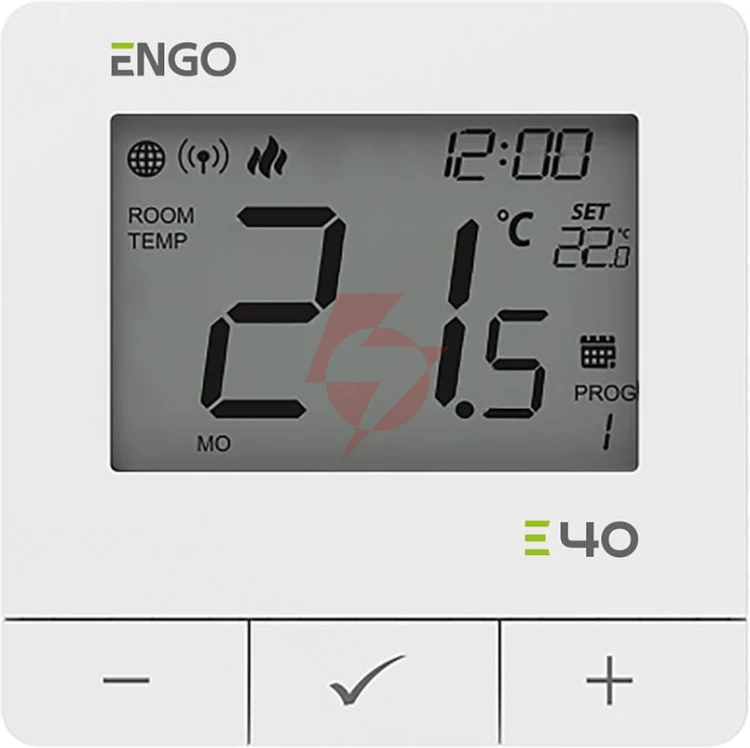 Engo controls e40-230w - programowany, internetowy natynkowy regulator temperatury zigbee/868m