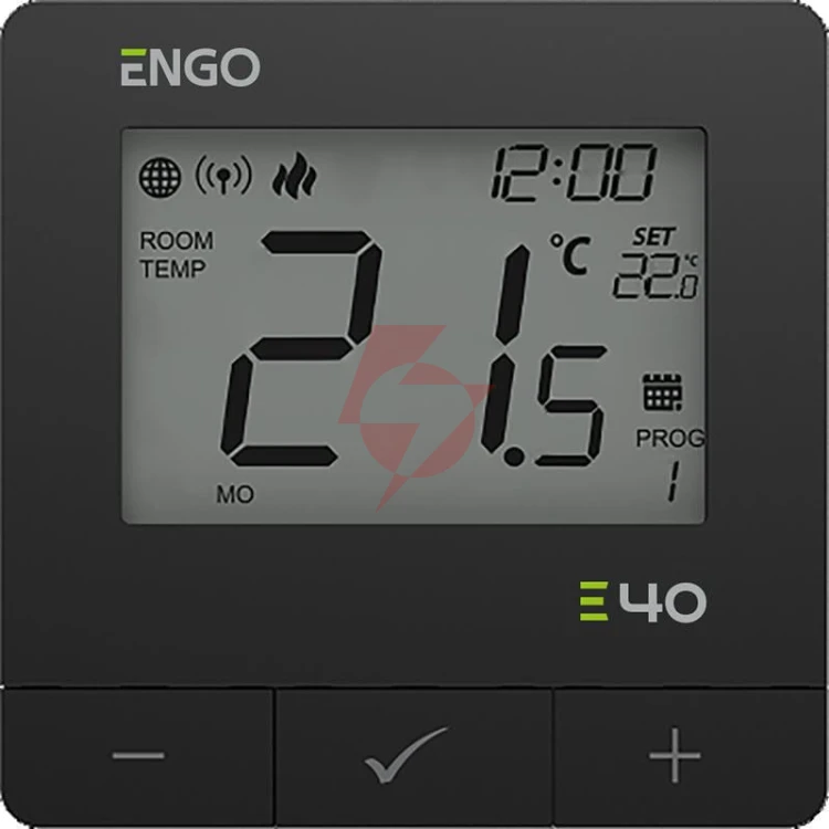 Engo controls e40-230b - programowany, internetowy natynkowy regulator temperatury zigbee/868m