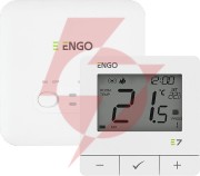 Engo controls e7-rfw - programowany, bezprzewodowy regulator temperatury, biały