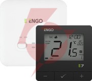 Engo controls e7-rfb - programowany, bezprzewodowy regulator temperatury, czarny