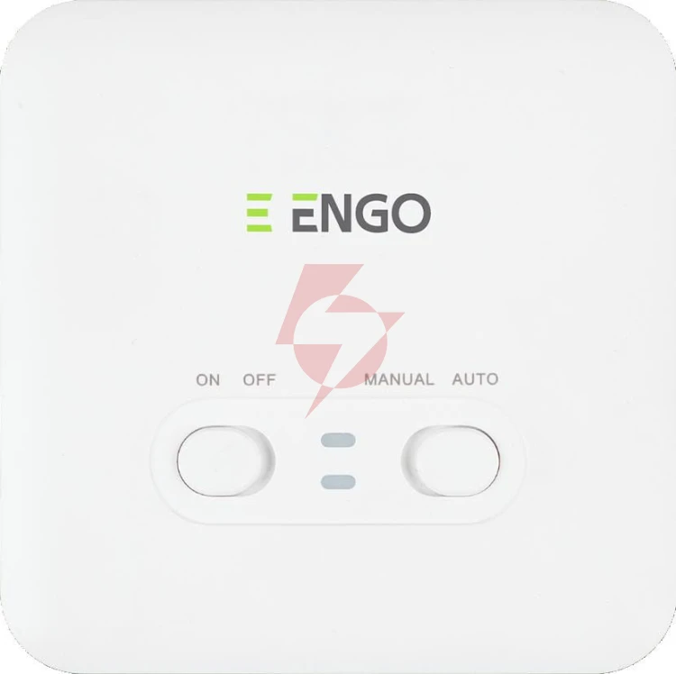 Engo controls e7-rfb - programowany, bezprzewodowy regulator temperatury, czarny