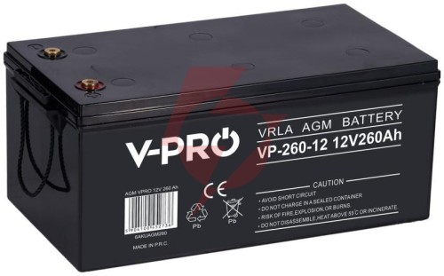 Akumulator volt polska agm vpro 12v 260ah