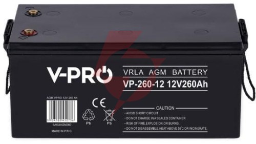 Akumulator volt polska agm vpro 12v 260ah