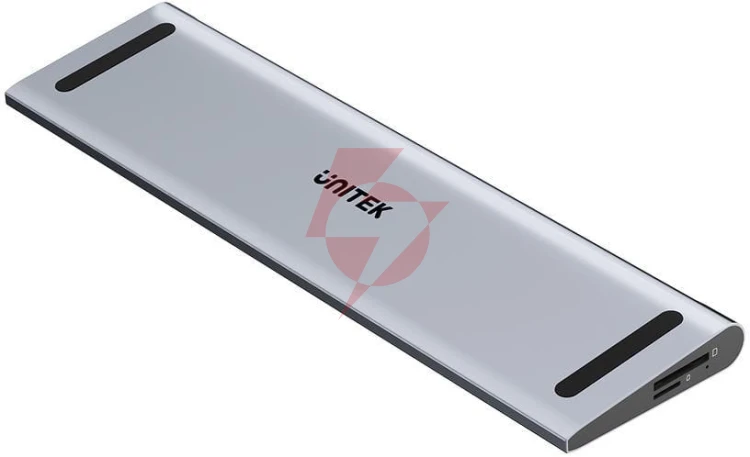 Unitek stacja dokująca kvm z funkcją podstawki, potrójne wyjście 4k, usb-c, mst, hdmi 2.0