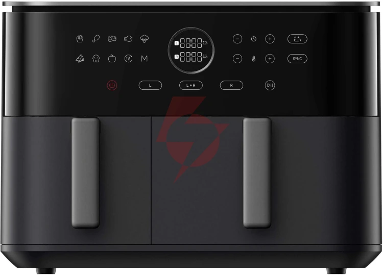 Frytkownica beztłuszczowa xiaomi dual zone air fryer 10l czarny
