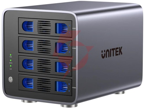 Unitek obudowa raid do dysku sata 2.5''/3.5'' 8 trybów 80tb usb-c