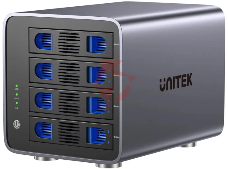 Unitek obudowa raid do dysku sata 2.5''/3.5'' 8 trybów 80tb usb-c