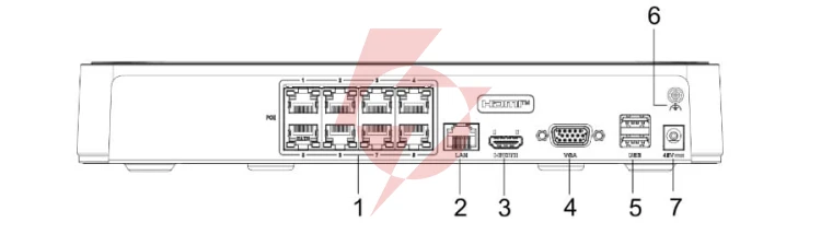 Rejestrator ip hilook 8 kanałowy 4mp nvr-8ch-h/8p poe z dyskiem 2tb