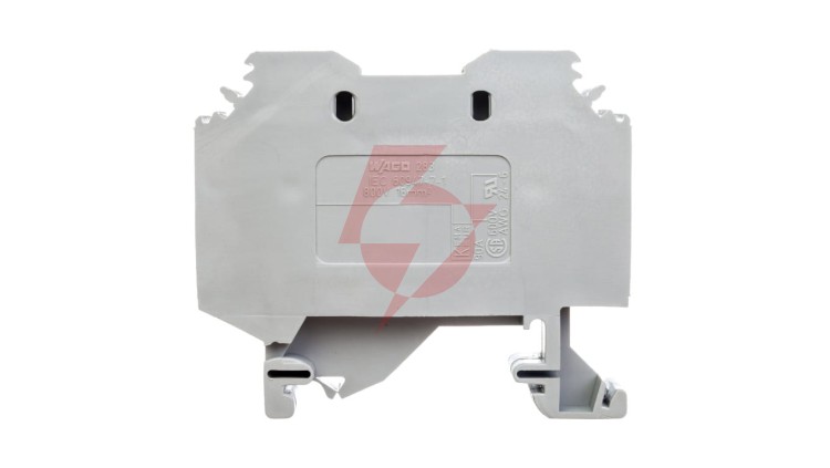 Złączka szynowa 2-przewodowa 16mm2 szara 283-101