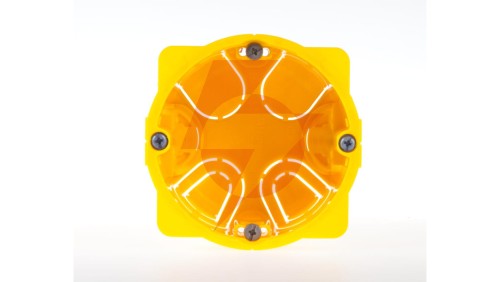 Puszka 67mm p/t regips 50mm żółty Batibox 080051