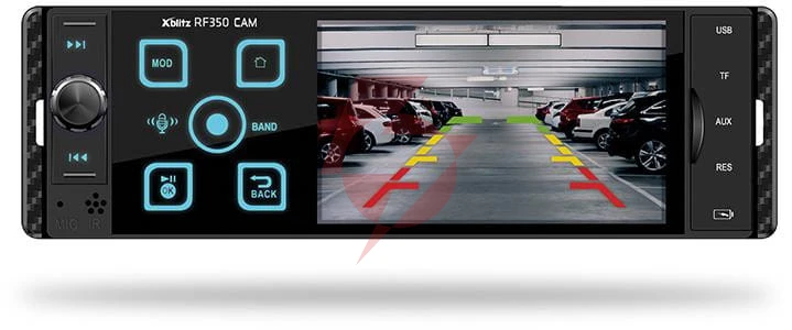 Radio samochodowe xblitz rf350 z kamerą cofania