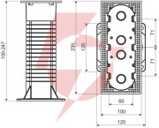 Puszka elektroinstalacyjne wielokrotna do systemów docieplających kopos kez-3_kb