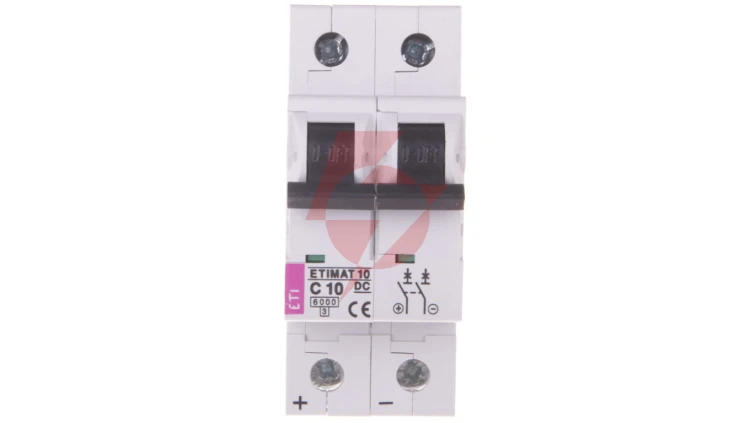 Wyłącznik nadprądowy 2P C 10A 6kA DC ETIMAT10 002138714