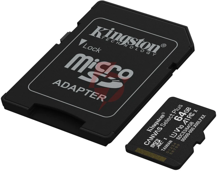 Karta pamięci microsd 64gb kingston canvas select plus microsdxc c10 uhs-1 64gb